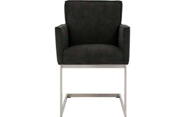 Goossens excellent eetkamerstoel tom grijs micro leer - 8229431-03