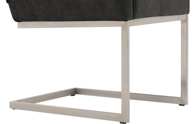 Goossens excellent eetkamerstoel tom grijs micro leer - 8229431-04