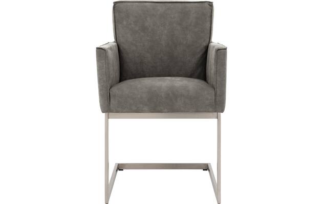 Goossens excellent eetkamerstoel tom grijs micro leer - 8229432-03