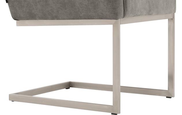 Goossens excellent eetkamerstoel tom grijs micro leer - 8229432-04