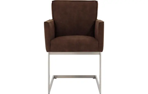 Goossens excellent eetkamerstoel tom bruin micro leer - 8229433-03