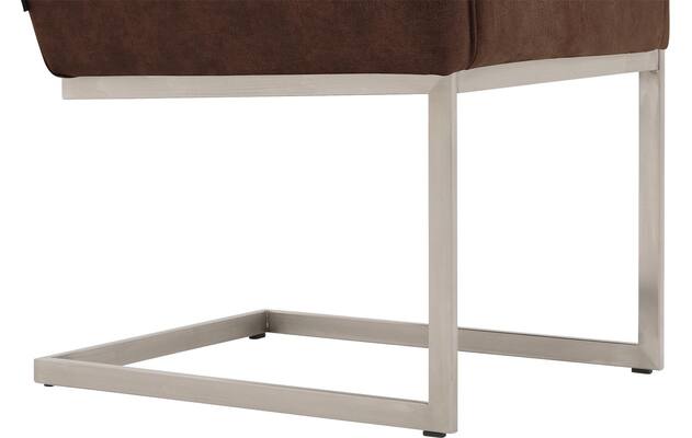 Goossens excellent eetkamerstoel tom bruin micro leer - 8229433-04