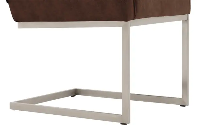 Goossens excellent eetkamerstoel tom bruin micro leer - 8229433-04