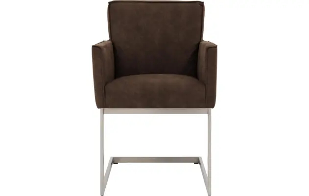 Goossens excellent eetkamerstoel tom bruin micro leer - 8229434-03