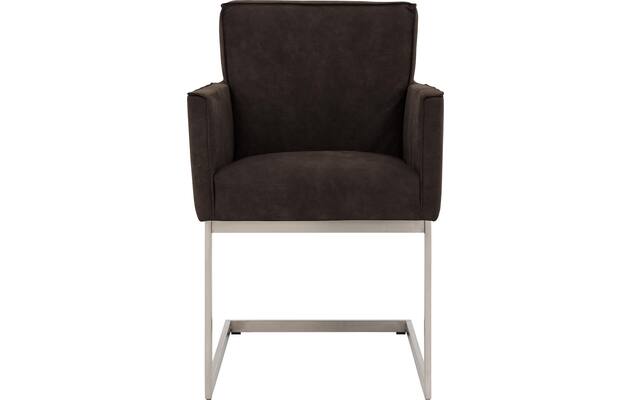 Goossens excellent eetkamerstoel tom bruin micro leer - 8229435-03