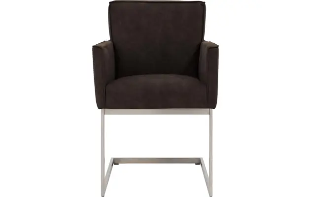 Goossens excellent eetkamerstoel tom bruin micro leer - 8229435-03