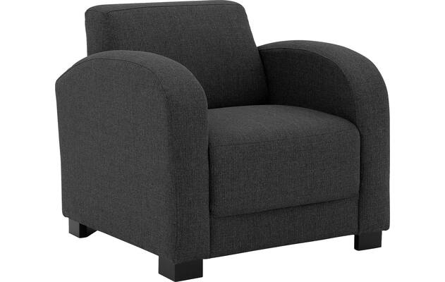 Goossens fauteuil my style zwart stof - 8229444-02