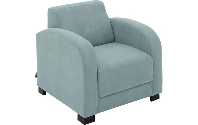 Goossens fauteuil my style blauw microvezel - 8229446-05