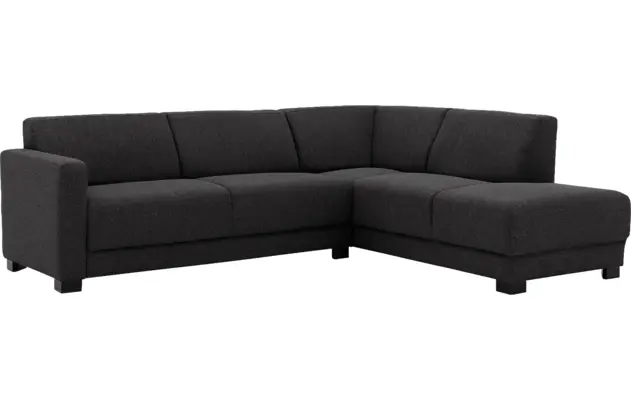 Goossens loungebank my style zwart stof - 8229467-02