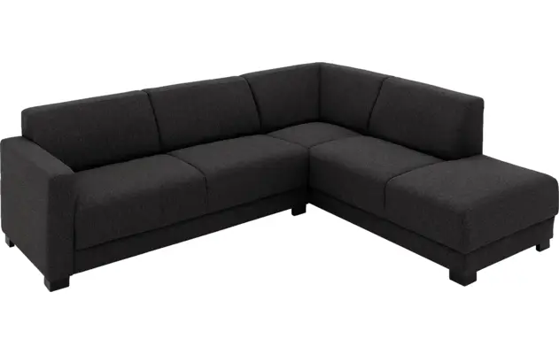 Goossens loungebank my style zwart stof - 8229467-04