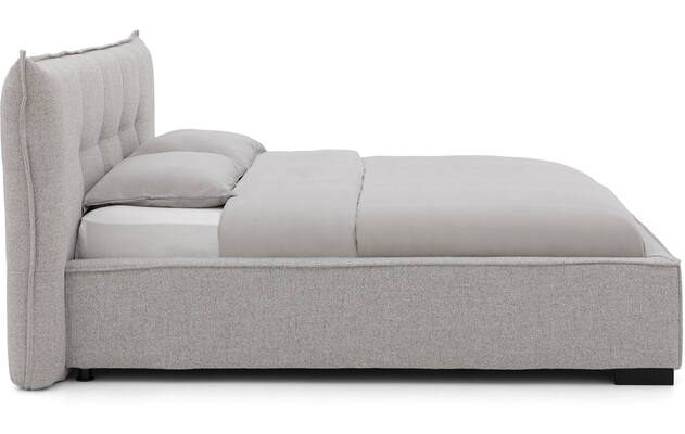 Goossens bedframe bolzano grijs stof - 8229491-03