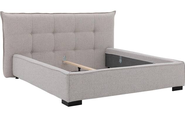 Goossens bedframe bolzano grijs stof - 8229491-06