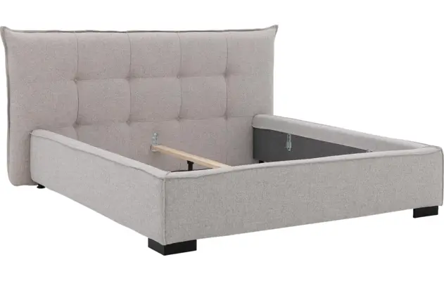 Goossens bedframe bolzano grijs stof - 8229491-06