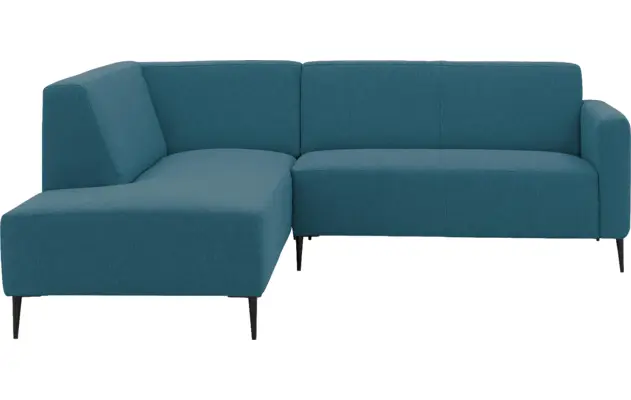 Goossens hoekbank key west blauw stof - 8229527-01