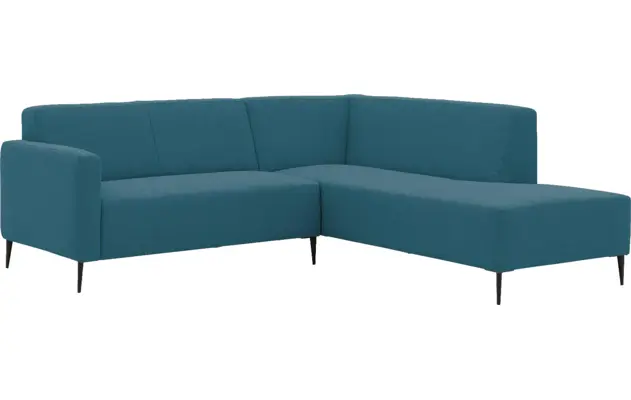 Goossens hoekbank key west blauw stof - 8229527-02-gespiegeld