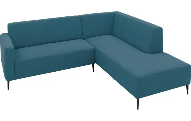 Goossens hoekbank key west blauw stof - 8229527-03-gespiegeld