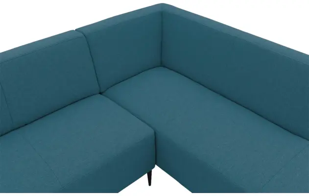 Goossens hoekbank key west blauw stof - 8229527-06-gespiegeld