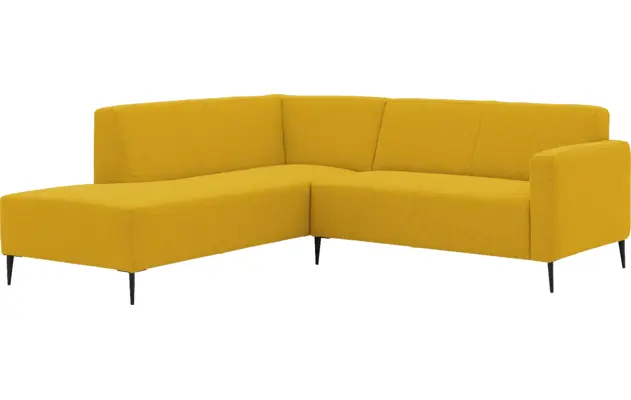 Goossens hoekbank key west geel stof - 8229531-02