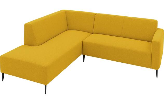 Goossens hoekbank key west geel stof - 8229531-03