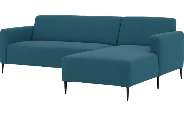 Goossens loungebank key west blauw stof - 8229533-02-gespiegeld