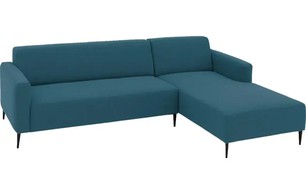 Goossens loungebank key west blauw stof - 8229533-04-gespiegeld