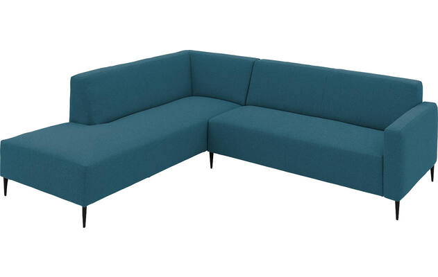 Goossens hoekbank key west blauw stof - 8229538-03-gespiegeld