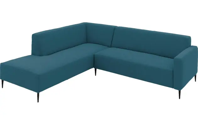 Goossens hoekbank key west blauw stof - 8229538-03-gespiegeld