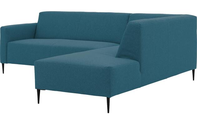 Goossens hoekbank key west blauw stof - 8229538-04