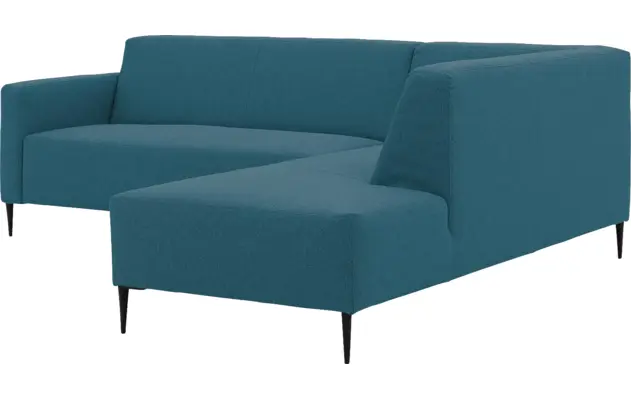 Goossens hoekbank key west blauw stof - 8229538-04