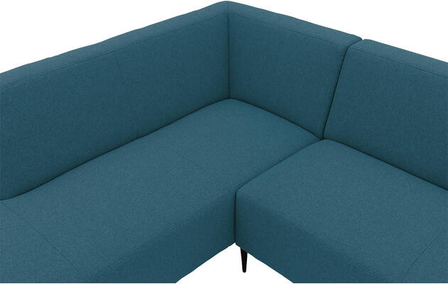 Goossens hoekbank key west blauw stof - 8229538-06-gespiegeld