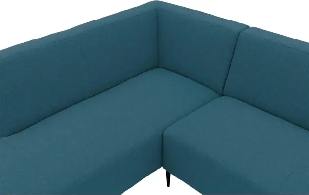 Goossens hoekbank key west blauw stof - 8229538-06-gespiegeld