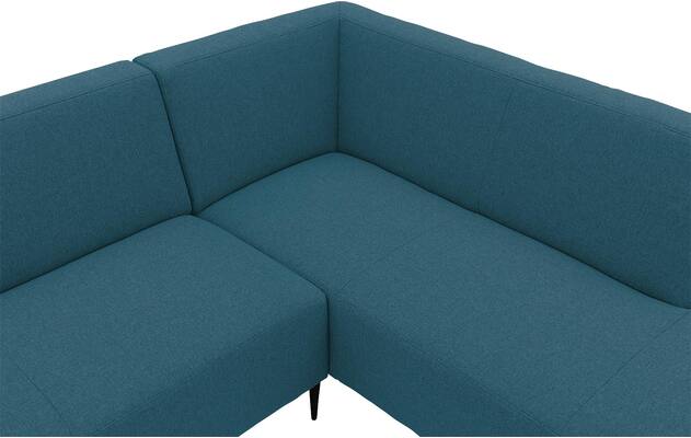 Goossens hoekbank key west blauw stof - 8229538-06