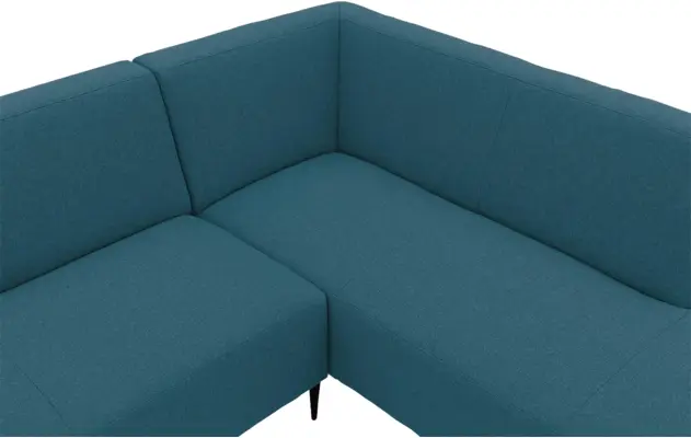Goossens hoekbank key west blauw stof - 8229538-06