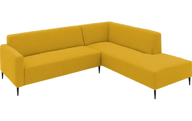 Goossens hoekbank key west geel stof - 8229542-03