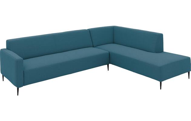 Goossens hoekbank key west blauw stof - 8229544-03