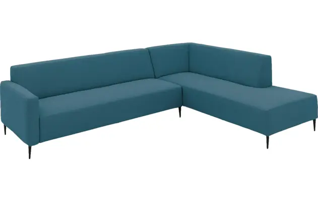 Goossens hoekbank key west blauw stof - 8229544-03