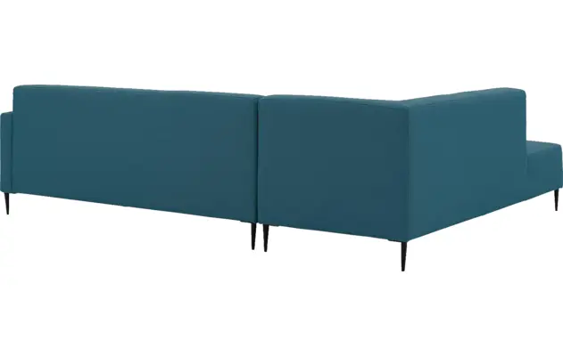 Goossens hoekbank key west blauw stof - 8229544-05-gespiegeld