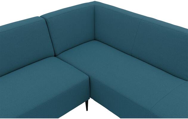 Goossens hoekbank key west blauw stof - 8229544-06