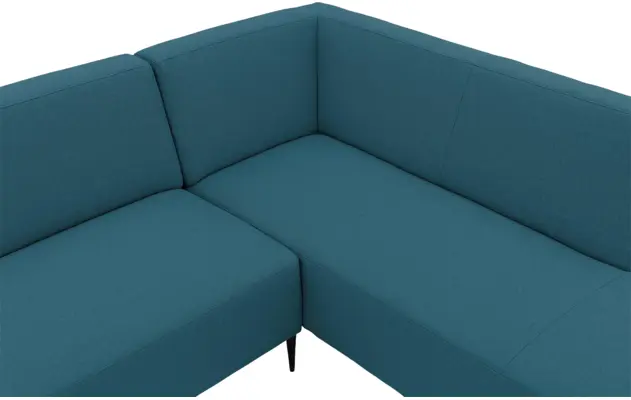 Goossens hoekbank key west blauw stof - 8229544-06