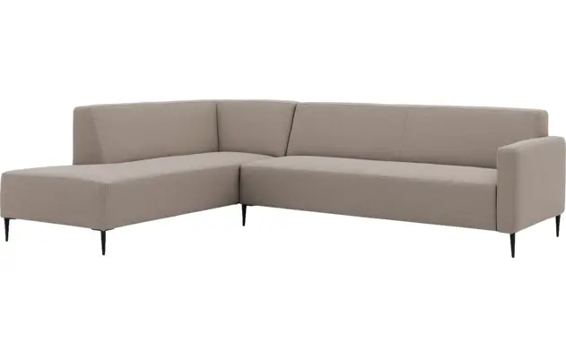Goossens hoekbank key west grijs stof - 8229546-02-gespiegeld