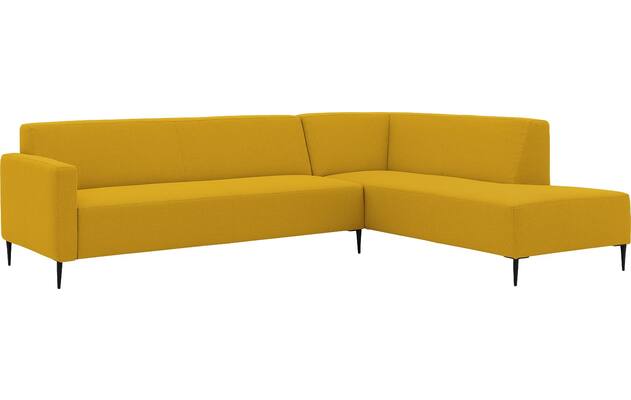 Goossens hoekbank key west geel stof - 8229548-02
