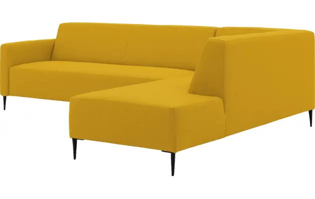 Goossens hoekbank key west geel stof - 8229548-04