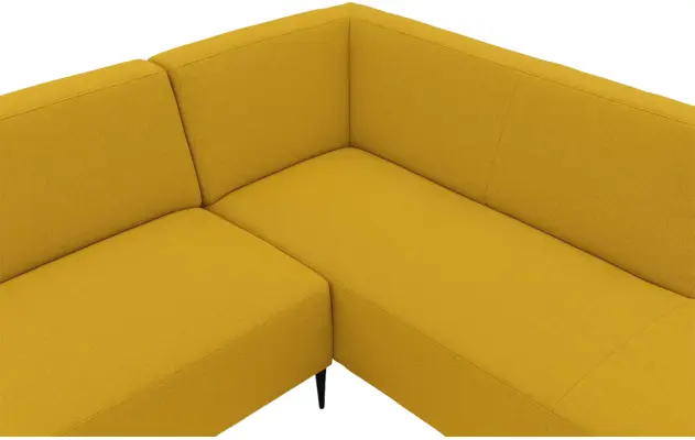 Goossens hoekbank key west geel stof - 8229548-06