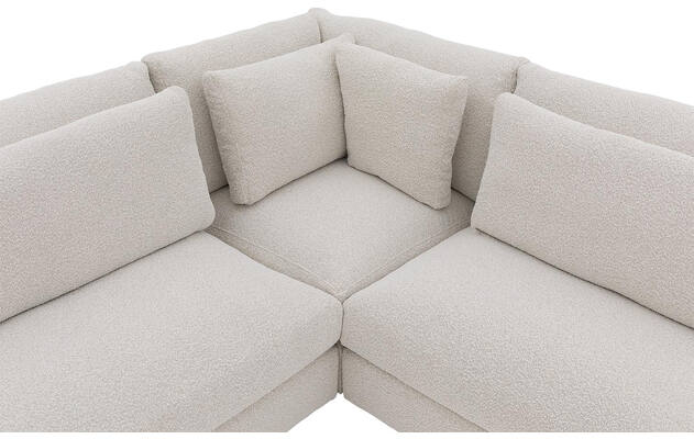 Goossens hoekbank odette wit stof - 8229553-06-gespiegeld