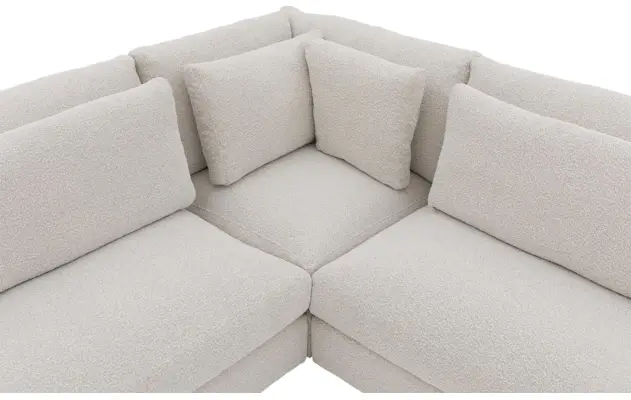 Goossens hoekbank odette wit stof - 8229553-06-gespiegeld