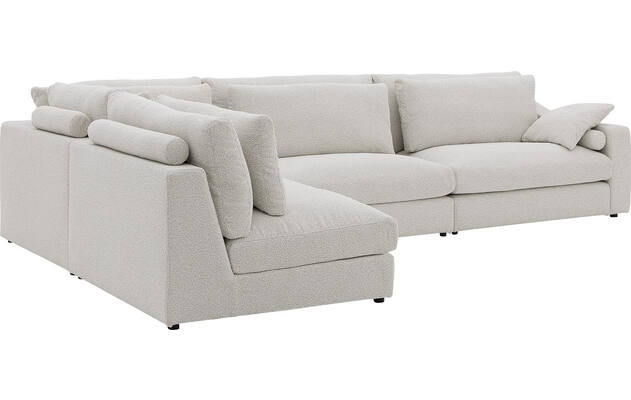 Goossens hoekbank odette wit stof - 8229553-07-gespiegeld