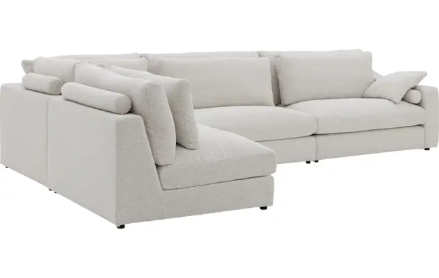 Goossens hoekbank odette wit stof - 8229553-07-gespiegeld