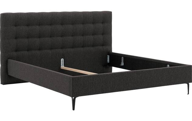 Goossens bedframe royal grijs stof - 8229608-06