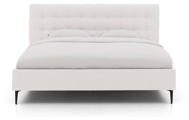 Goossens bedframe royal wit stof - 8229609-02