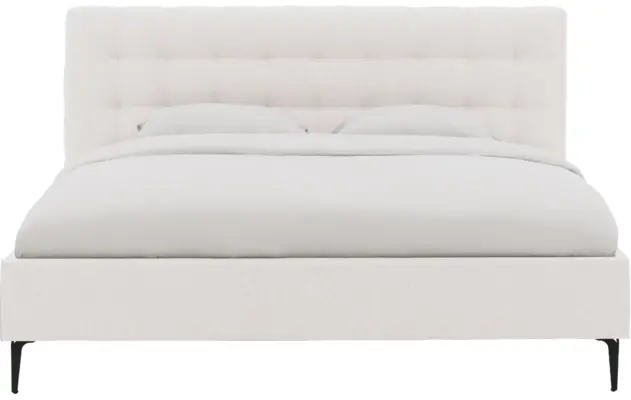 Goossens bedframe royal wit stof - 8229609-02